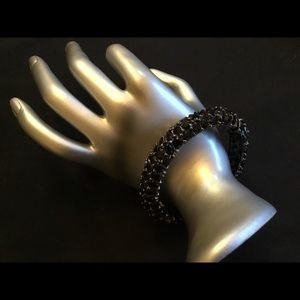 Women’s Beautiful Black Onyx Bangle Style Bracelet